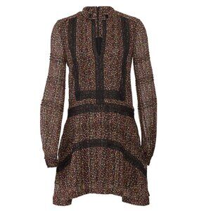 Derek Lam 10 Crosby Floral Long Sleeve Shift Dress